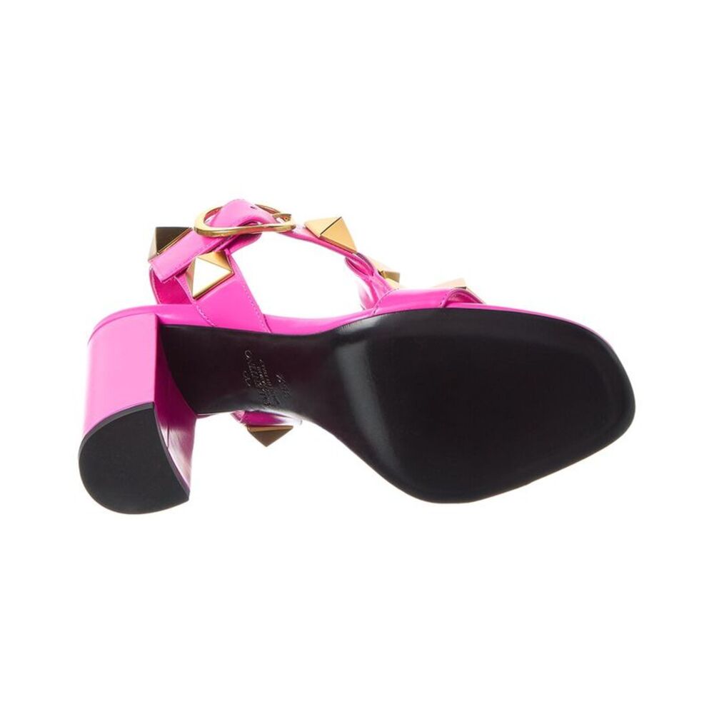 Valentino Vlogo Signature Leather Sandal, Pink - Picture 4 of 5
